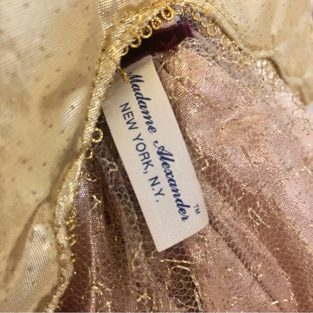 Vintage Madame Alexander Angel Tree Top Topper Pink Victorian Doll #854